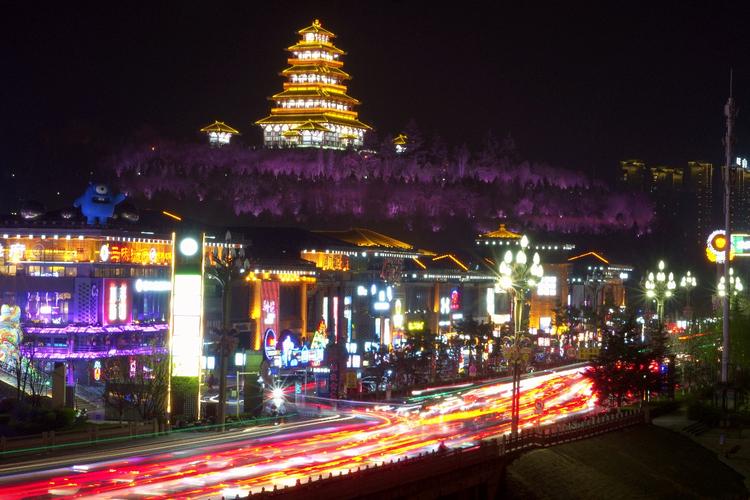 宝鸡陈仓老街繁华都市的美丽夜景 第22集