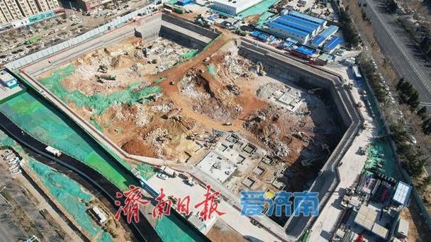 济南首家山姆会员店开建百日，车库基础施工全面推进