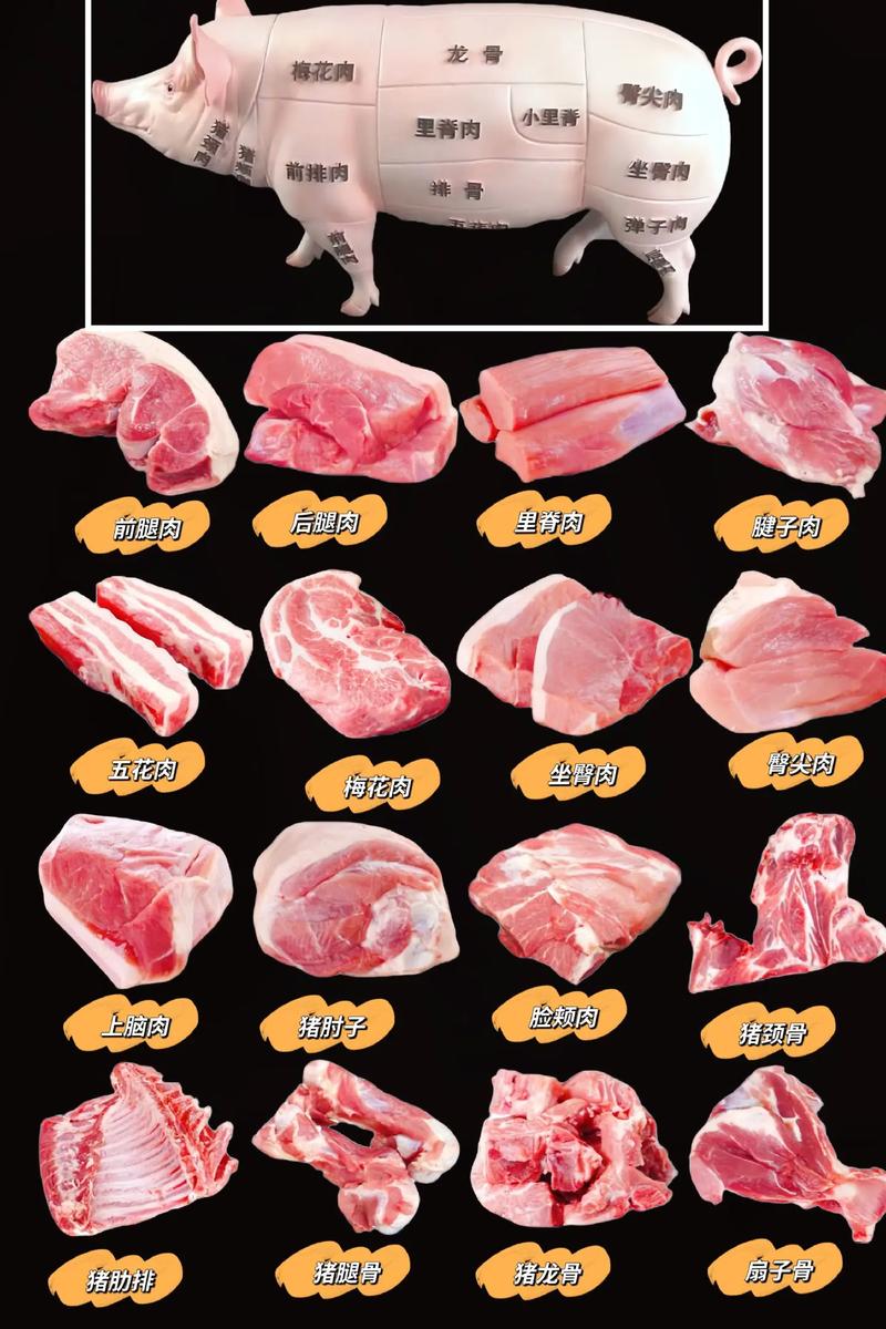 猪身上最好吃的肉排行，梅花肉倒数第一，里脊肉排第2，建议了解