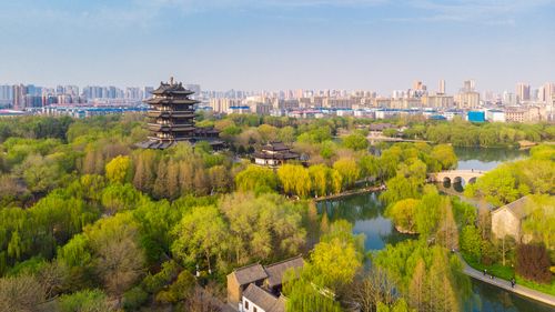 果然视频·好景山东|济南大明湖春色满园，梅溪桥海棠独领风骚