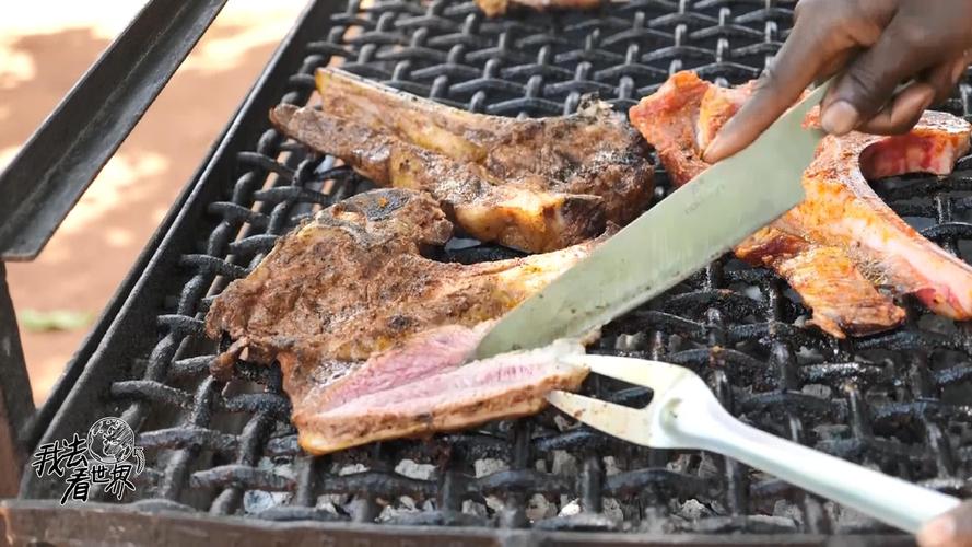 玩转东非品尝当地美食，被烤肉摊老板娘调戏了